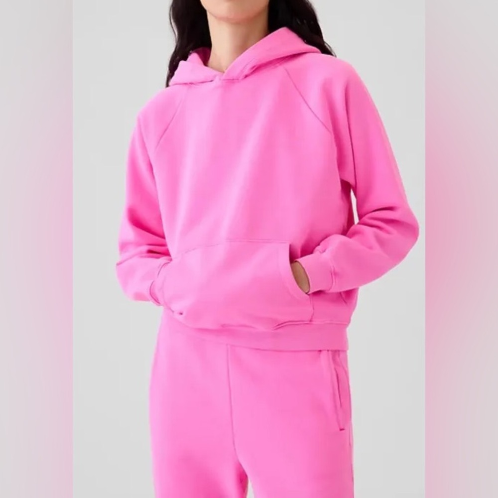 GAP HOT sugar plum pink Hooded Pullover Sweatshirt & jogger sweatpants XL
